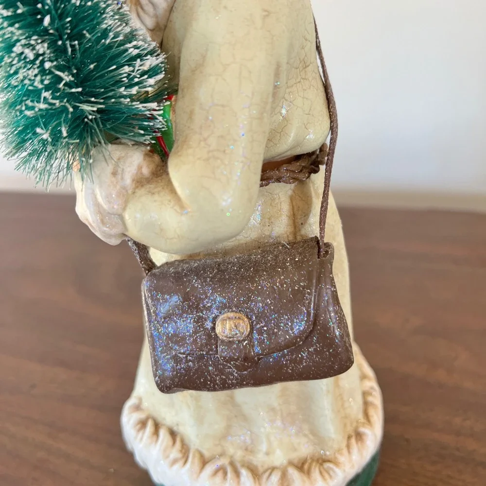 Department 56 Father Christmas Old World Santa Figurine 56.47491 Crackle Glaze
